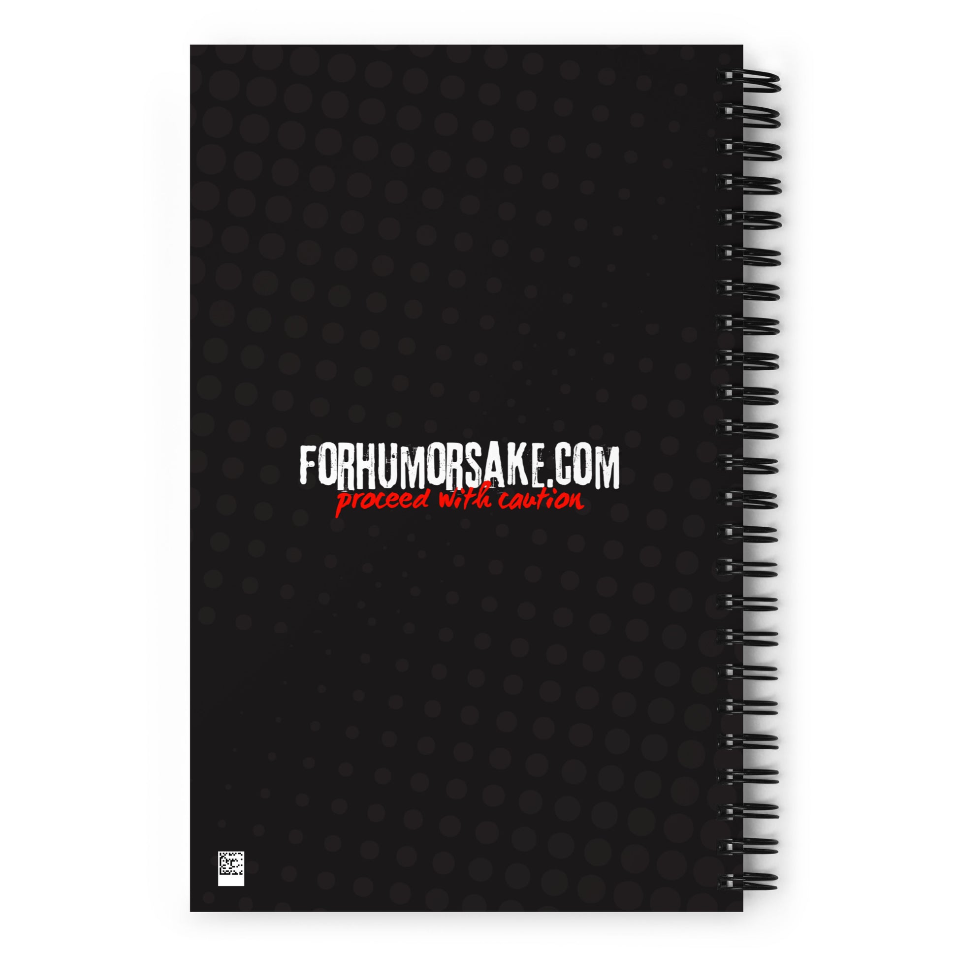 Spiral notebook with text 'Your Password Is Safe With Me, Don't Worry' and an image of a hacker cat coding on a laptop.