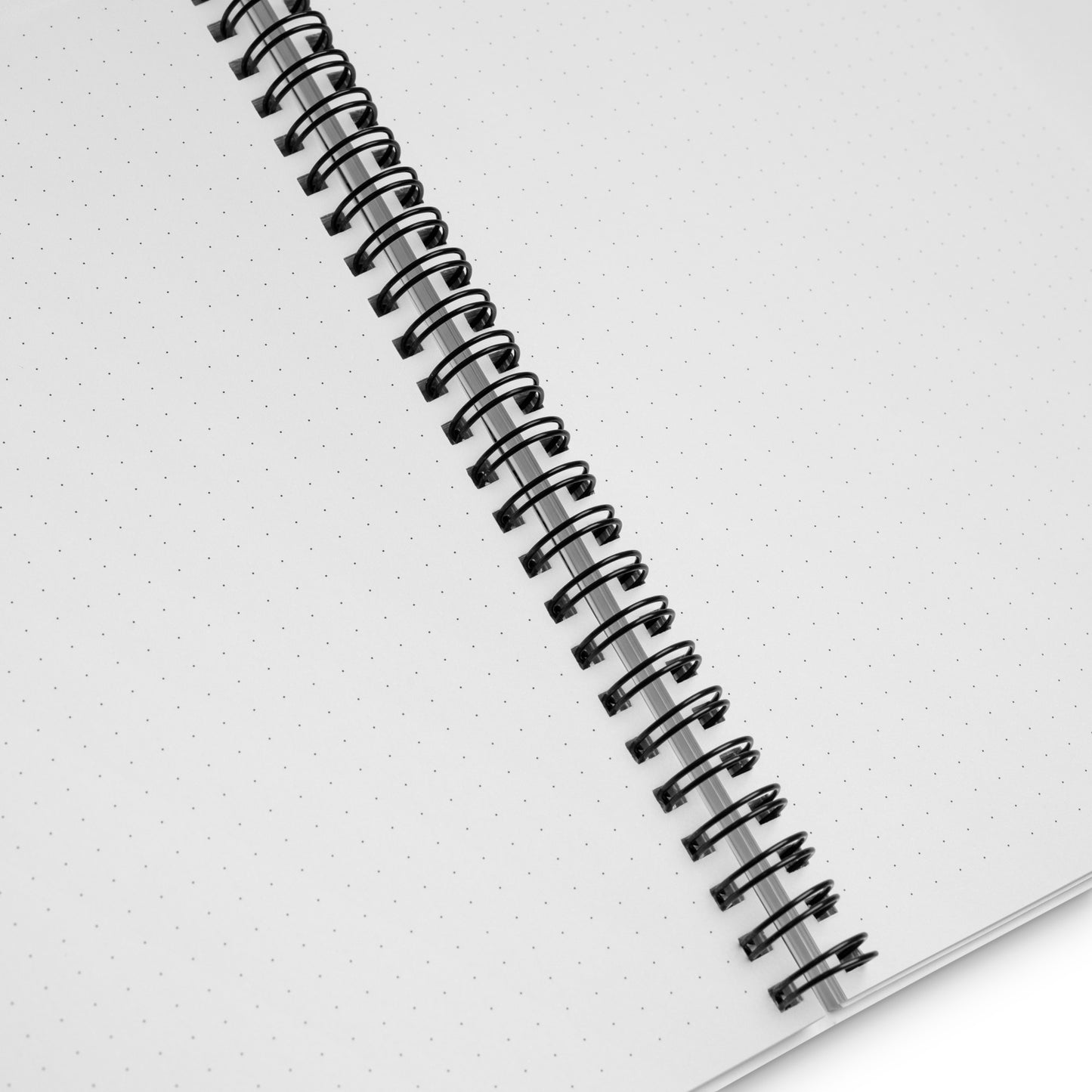 Interior of a spiral notebook with text 'Your Password Is Safe With Me, Don't Worry' and an image of a hacker cat coding on a laptop.